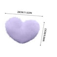 thumbnail image 3 of Iumwxz Heart Shaped Decorative Pillow with Rose Velvet Cover 100% Polyester Fiber Filled Machine Washable for Sofa Bedroom or Office Chair Skin Friendly and Versatile Home Decor, 3 of 6