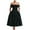 Black-01, variant on STETMN Off Shoulder Dress for Women Wedding Chiffon A Line Prom Dress Long Formal Party Gowns