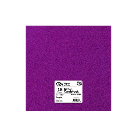 UPC: 0740512161713 | Paper Accents Glitter Cardstock 12 x 12  85lb 15pc Purple