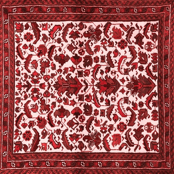 Ahgly Company Indoor Square Persian Red Traditional Area Rugs, 3' Square