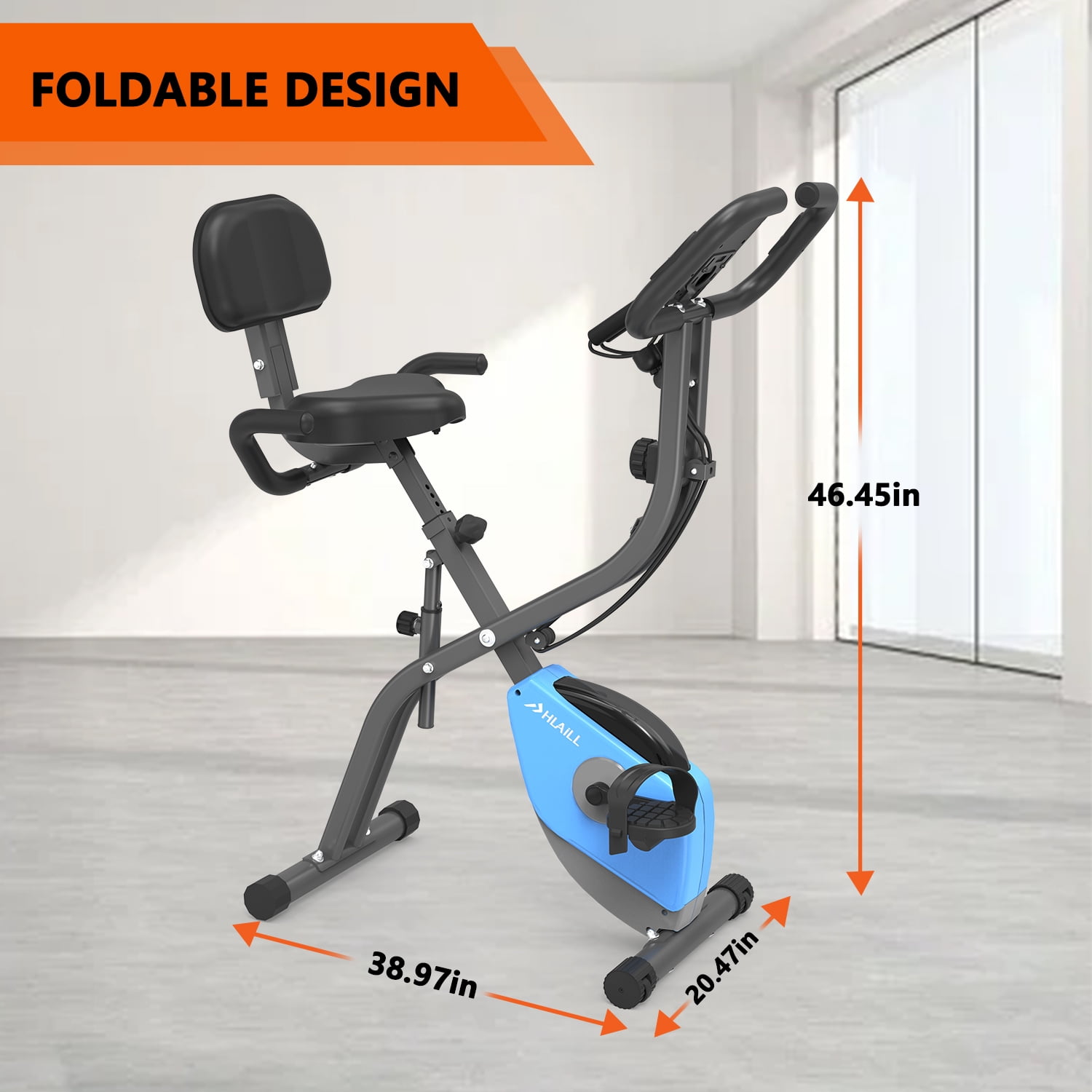 Folding exercise clearance bike asda