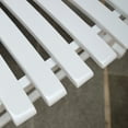 thumbnail image 5 of Monstay Outdoor Wooden Porch Rocking Chair, White Color, Weather Resistant Finish, 5 of 15