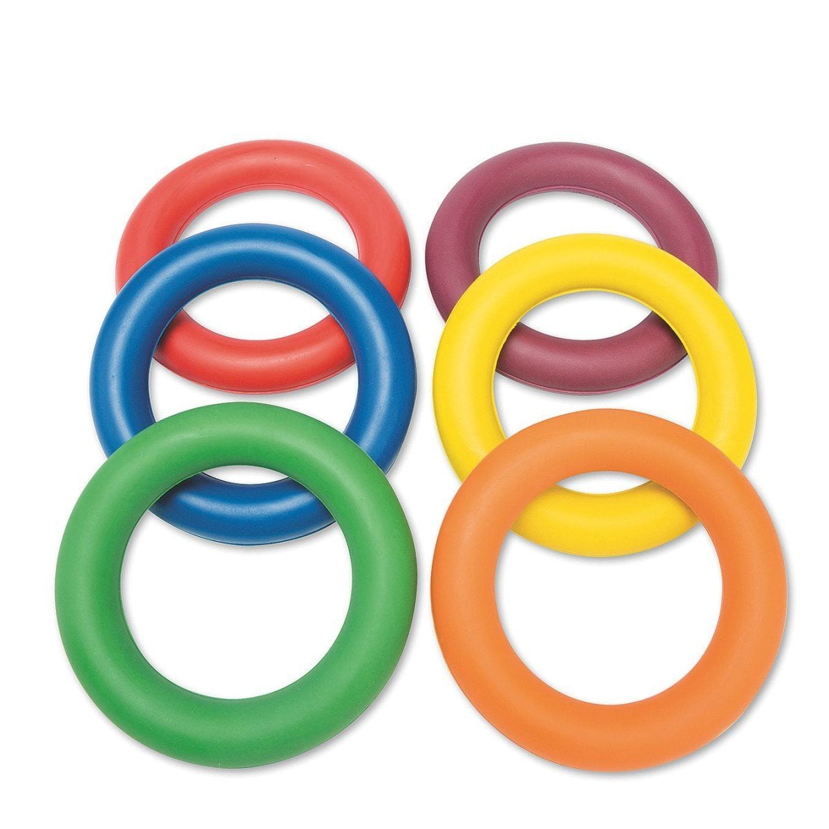 Rubber Deck Rings (set of 12), Sponge rubber rings are brightly colored, sturdy and easy to