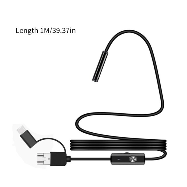 HD Endoscope Mobile Phone Inspection Camera USB inspection Vent Pipe Engine USB Inspection Endoscope, 1m