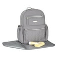 Fisher Price Grey Quilted Backpack Diaper Bag