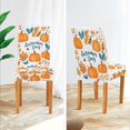 thumbnail image 3 of Yayeee 2 Pack Dining Chair Covers Stretch Parson Chairs Slipcovers Seat Protector, Pumpkins Pattern, 3 of 6