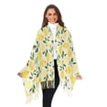 thumbnail image 2 of Winter Scarves for Women Hand Drawn Lemon and Leaf Fashion Pashmina Shawl Wraps Long Blanket Scarf for Fall Spring, 2 of 10