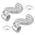 thumbnail image 1 of Conductos flexibles de aluminio de 10 pulgadas y 25 pies para HVAC iPower 2-Pac, 1 of 7