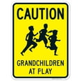 thumbnail image 1 of Caution Grandchildren At Play Sign, Traffic Sign, 18x24 Aluminum 18x24 Aluminum, 1 of 1