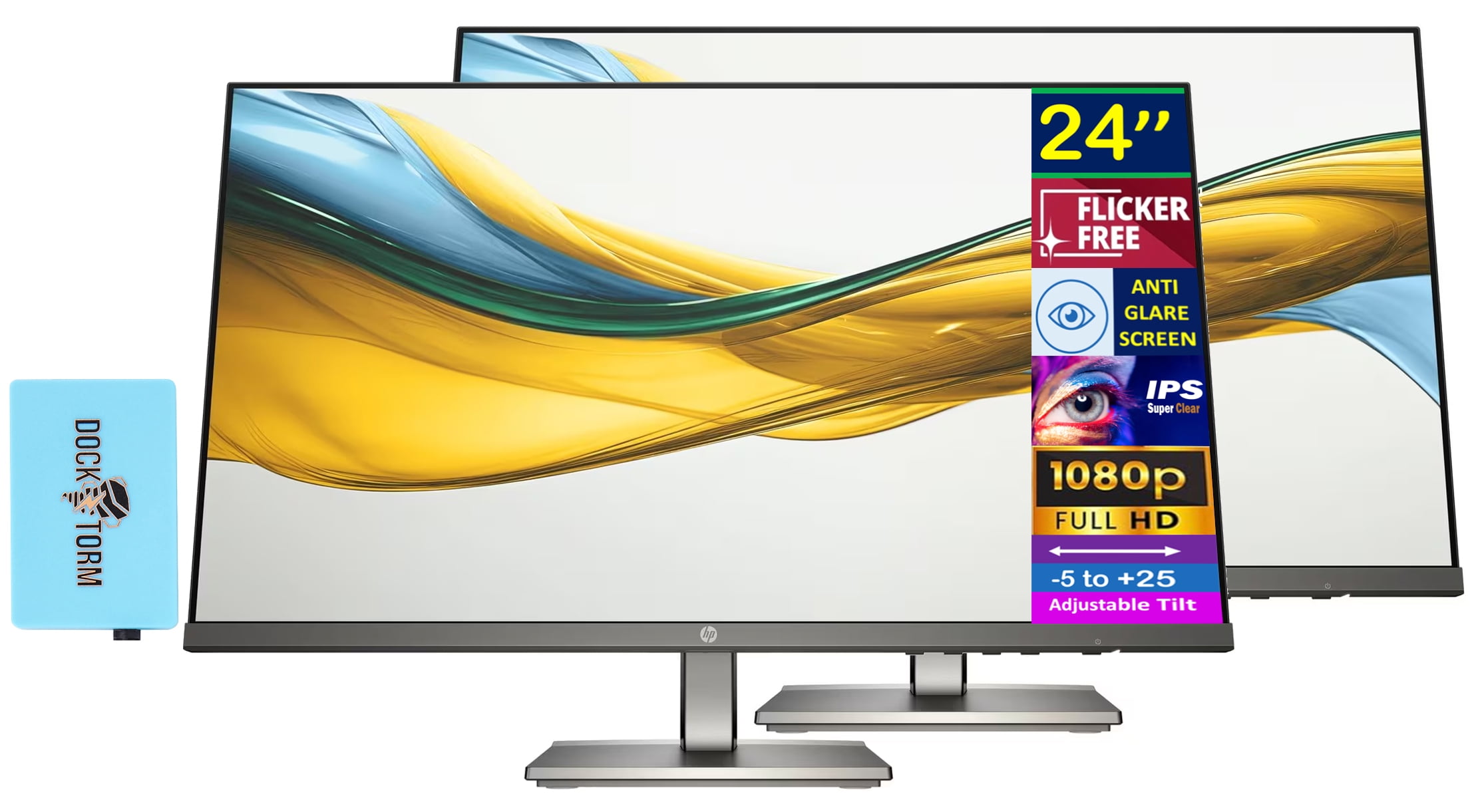 HP 27ER, 27 inch Ultra-Thin LED Backlit Monitor with Technicolor