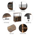 thumbnail image 3 of Wine Bar Cabinet with Wine Rack and Glass Holder, Modern Wine Cabinet with Mesh Door, Industrial Sideboard Buffet Cabinet for Home Bar, 3 of 9