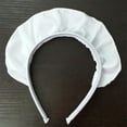 thumbnail image 3 of White Headbands for Women Wide Ruffle Hairband Funny Maid Headwear Punk Headwear Roleplay Party Costume, 3 of 7