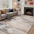 thumbnail image 2 of KUETH 9'X12' Area Rugs Machine Washable Rugs for Living Room, Non Slip Flat Pile Rug with Rubber Backing, Rug for Entryway Bedroom Dining Room Home Office, 2 of 3