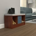 ClosetMaid Cubeicals 3 Cube Indoor Storage Bench with Cushion