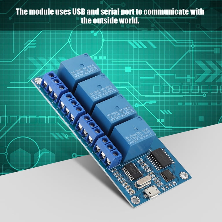 Pc Mountable Relay PC Controlled Home Automation Relays 16 Channel USB Relay Module 24V ...
