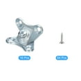 thumbnail image 3 of Uxcell Removable Corner Brace Metal Butterfly L Brackets Right Angle Support Screws for Shelves Cabinets 16pcs Blue, 3 of 6