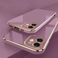 thumbnail image 3 of Para El iPhone 11 12 Pro Max 12 Mini Ultrafino Cuadrado Suave Carcasa De Silicona Cubierta 6D Lujo Chapado Con Cordón Funda Del Teléfono, 3 of 4