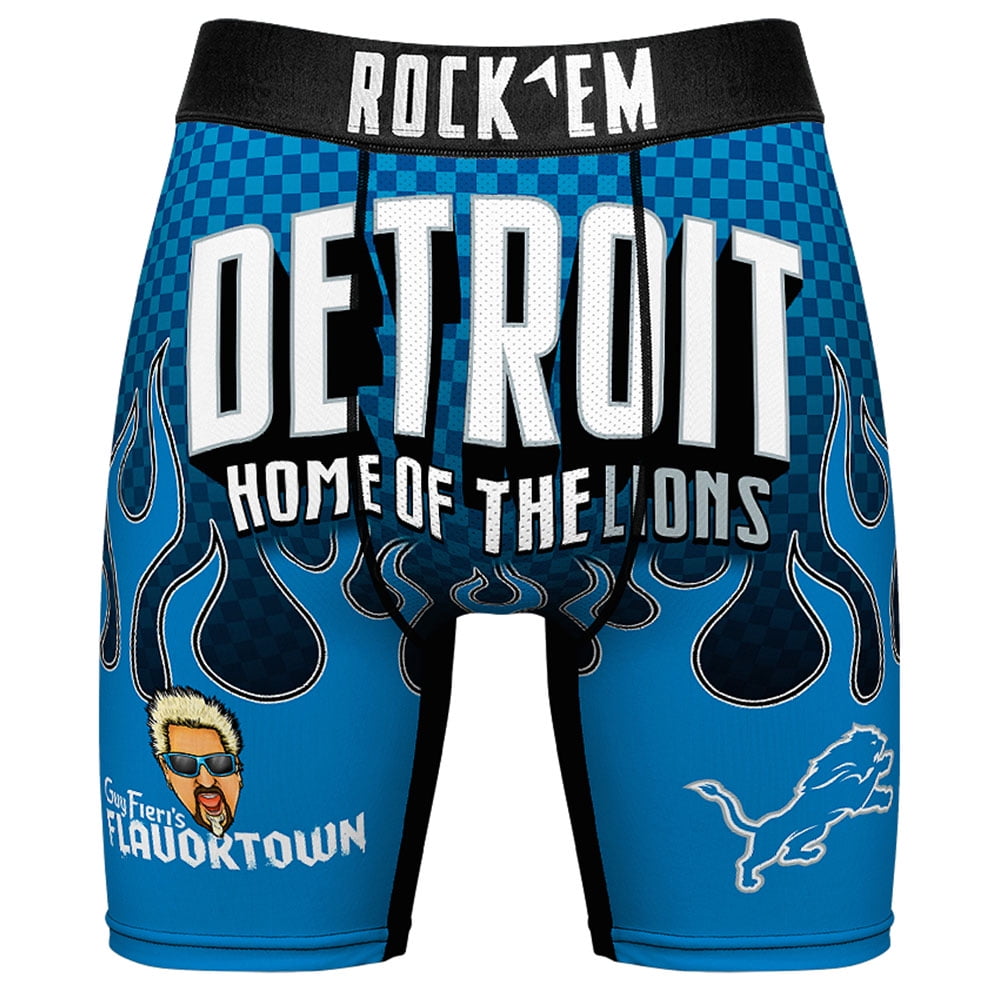 Detroit Lions - Rock 'Em Boxer Briefs - Logo All-Over Underwear