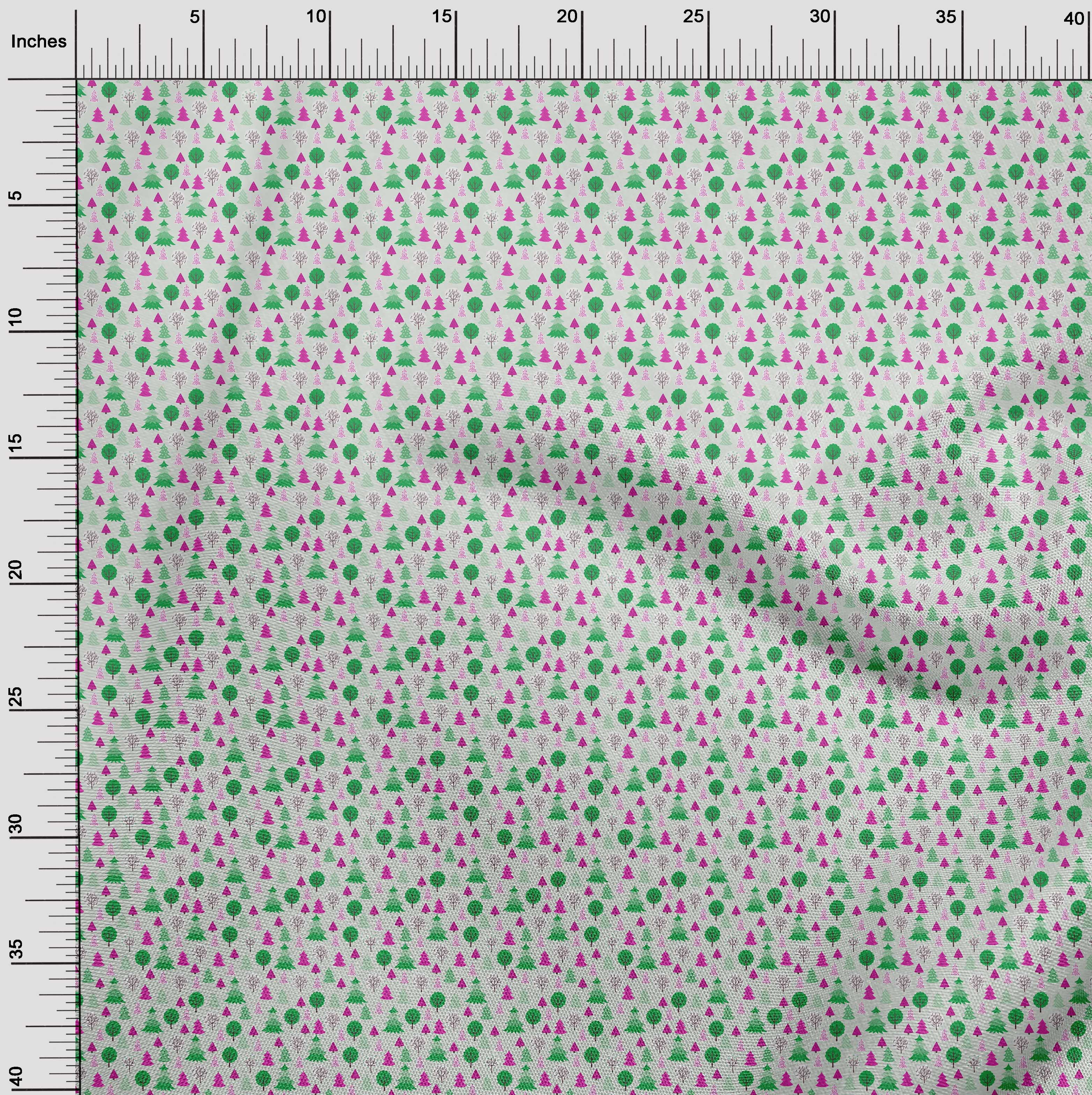 oneOone Polyester Spandex Light Blue Fabric Christmas Sewing Material Print Fabric By The Yard 56 Inch Wide