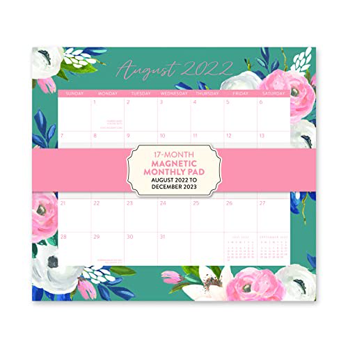 orange-circle-studio-2022-2023-magnetic-monthly-calendar-pad-17-month-planner-with-magnetic-tab-for-fridge-file-cabinet-or-desktop-bella-flora-walmart-com