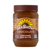 SunButter Chocolate Sunflower Seed Butter, Regular 16 oz Jar