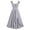 *Gray, variant on ClodeEU Women's Square Neck Cap Sleeve Waist Cinched Swing Midi Dress,Vintage Cocktail Party Dress Green,Women's Plus XXL