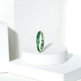 thumbnail image 3 of Rosec Jewels Princess Cut Emerald Eternity Ring, May Birthstone Ring (1.25 CT, AAA Quality), 14K Yellow Gold, US 3.00, 3 of 7