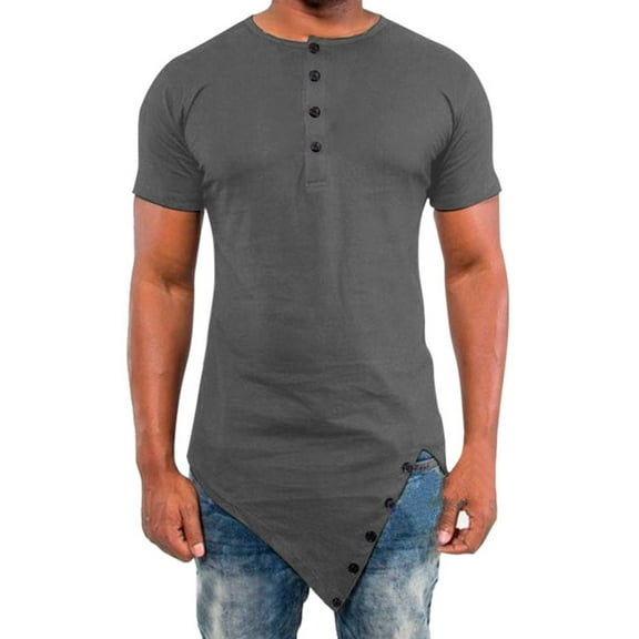 Big and Tall Shirts for Men Irregular Hop Short Sleeve Button Summer Oversized T Shirts Workout for Men Cat Shirt Tee Shirt Plain T Pack Mens Medium Fashion Designer Slim Fit Tall XL
