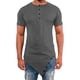 thumbnail image 1 of Camisa irregular de manga corta con botones para hombre, estilo hip hop: prenda informal de verano, tejido cómodo, para el día a día y las vacaciones, 1 of 5