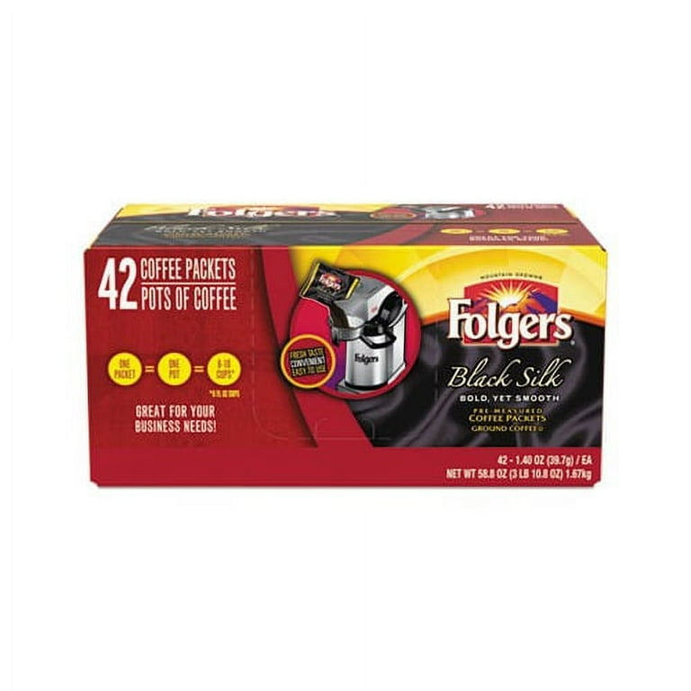 Coffee, Black Silk, 1.4 oz Packet, 42/Carton Coffee, Black Silk, 1.4 oz Packet, 42/Carton