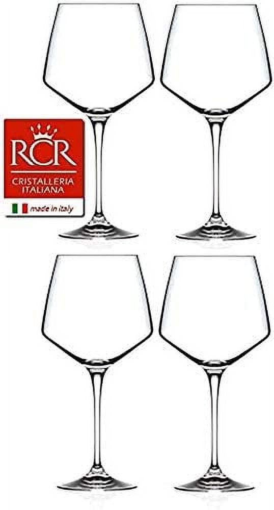 RCR Cristalleria Italiana Aria Collection 6 Piece Crystal Wine  Glass Set (Universum Wine (18 oz)): Wine Glasses