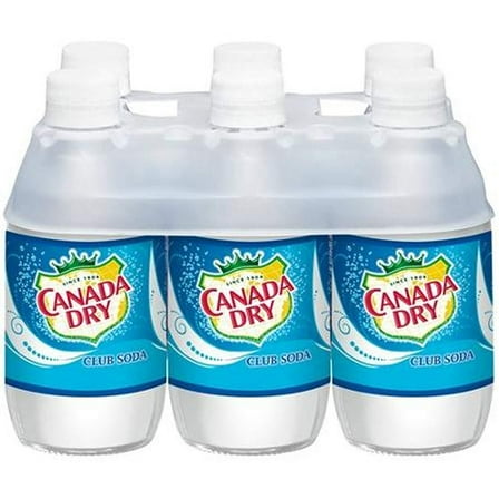 Canada Dry Club Soda Soft Drink, 10 Ounce (Pack of 24 Plastic Bottles), Deliciously Unique Flavor, Great Refreshing Taste Bottle