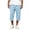 Light Blue, variant on Capris Sweatpants for Men Wide Leg Drawstring Below Knee Shorts Light Blue Crooped Pants with Pockets Size L