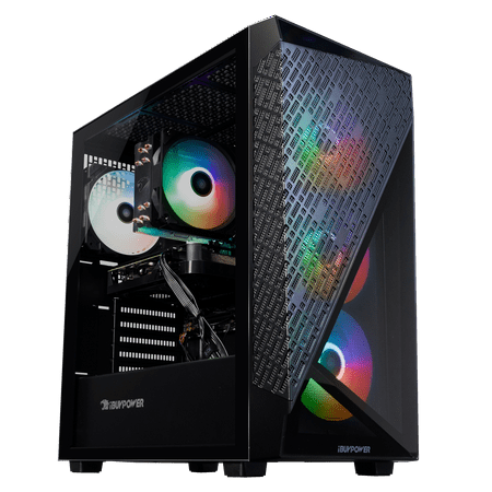 iBUYPOWER - Slate 6 MESH Gaming Desktop PC - AMD Ryzen 5 8400F- NVIDIA GeForce RTX 3050 6GB- 16GB DDR5 Non-RGB RAM - 1TB NVMe - Black