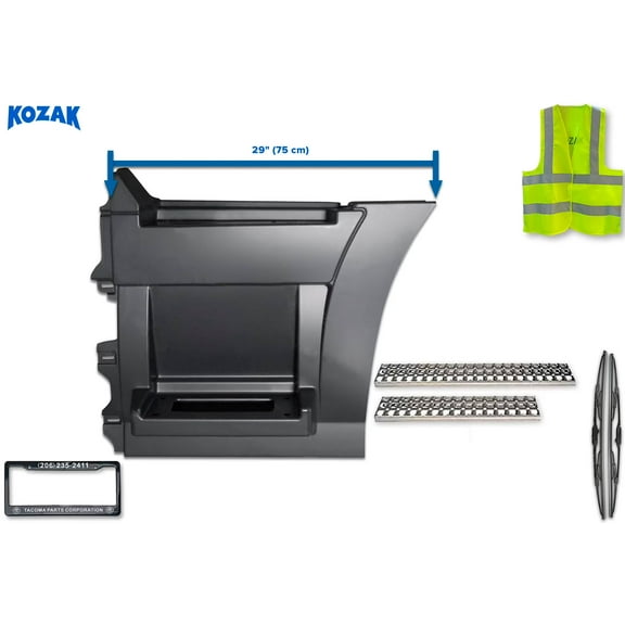 KOZAK Compatible with VNL 2004-2017 Rear Step Side Fairing Panel Left Side 29" (75 cm) w/ steps