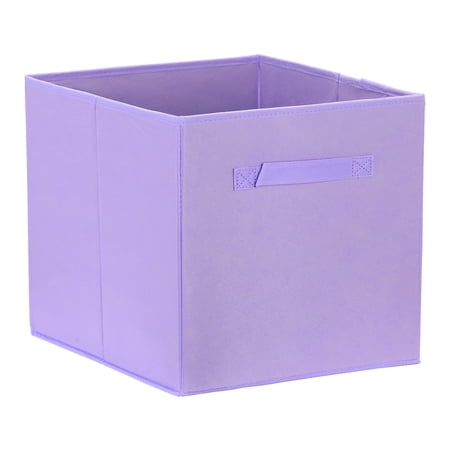 Unique Bargains Fabric Storage Cube Storage Bin Purple 15*13*13in