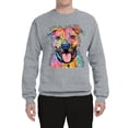 thumbnail image 3 of Dean Russo Best Dog Dog Lover Unisex Crewneck Graphic Sweatshirt, Heather Grey, XX-Large, 3 of 6