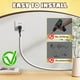 thumbnail image 2 of 2 Protectores de Pared para Cables de 118 Pulgadas, Autoadhesivos, Flexibles y para Conductos de Cables., 2 of 5