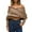 Brown, variant on SGMVNU Womens Sweaters Pullover Sweater Neck Multicolor With Off Shoulder Style For All Seasons Soft Knit Pullover Sweater Grey One Size