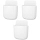 thumbnail image 1 of 3 unidades de soportes de control remoto, cajas de almacenamiento de pared para oficina, organizador de medios autoadhesivo compatible con mesilla de casa, dormitorio, mesa para teléfono TV (whi Afortunado Sencillez, 1 of 4
