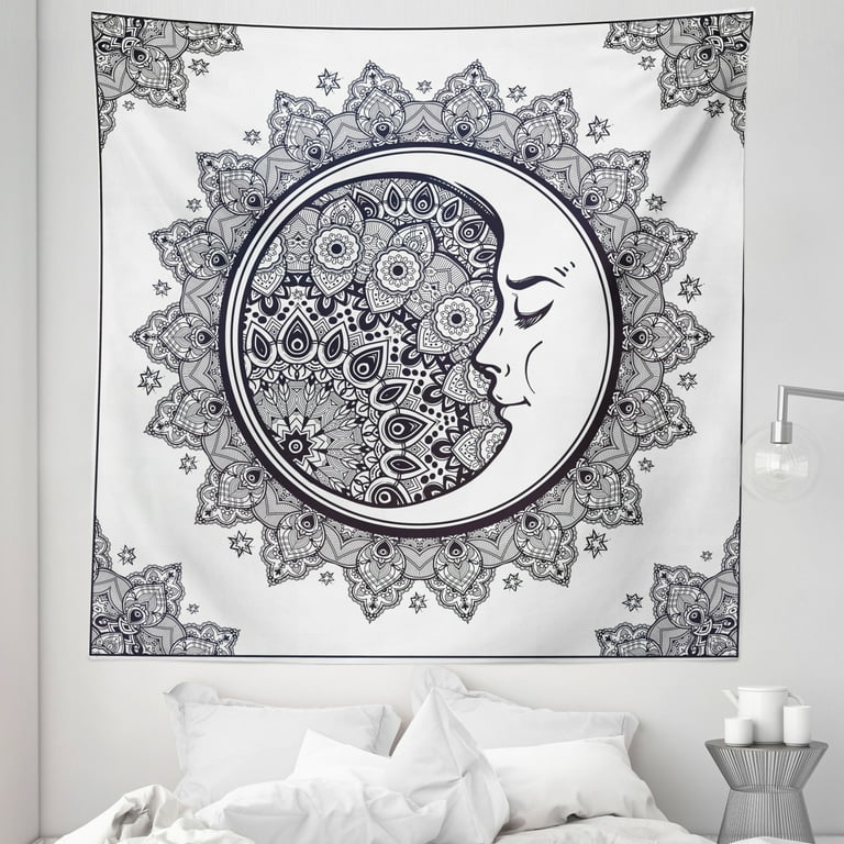 Zodiac tapestry black and white sale