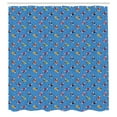 thumbnail image 3 of Ambesonne Dogs Shower Curtain, Skater Dogs in Sweaters Xmas, 69"Wx84"L, Multicolor, 3 of 5