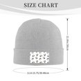 thumbnail image 5 of ZICANCN Cows Kawaii Dots Knit Beanie Hat, Winter Cap Soft Warm Classic Hats for Men Women, Gray, 5 of 8