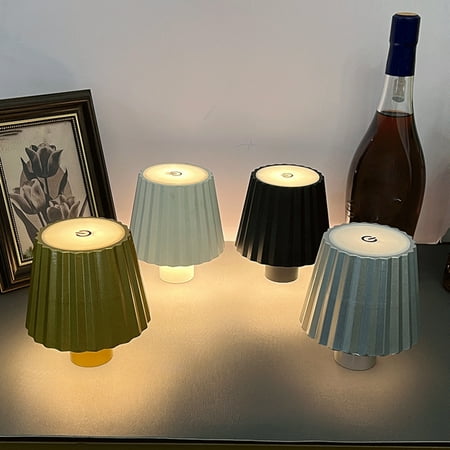 

Shebeky LED Wine Bottle Lamp Aluminum Alloy Waterproof Rechargeable Cordless Desk Table Night Lamp Home Office Bar Cafe Decoration