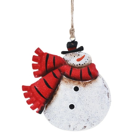 

Veki Christmas Decorations Creative Snowman Old Man Christmas Tree Pendant Water Garden Stained Glass