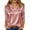 Pink#1122402, variant on Hearthz Silk Satin Blouses for Women Dressy Cowl Neck Womens 3/4 Sleeve Tops Loose Basic Shirt Tshirt Business Work Casual Outfit