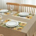 thumbnail image 6 of Placemats Set Of 4 Linen Machine Washable Table Mats Rustic Sunflower Farmhouse Place Mats for Outdoor Tables Desk Kitchen, 6 of 7