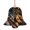 Bell Shape, variant on Wolf American USA Flag Wooden Christmas Ornament Angel Shape,Xmas Tree Hanging Decoration 6 PCS