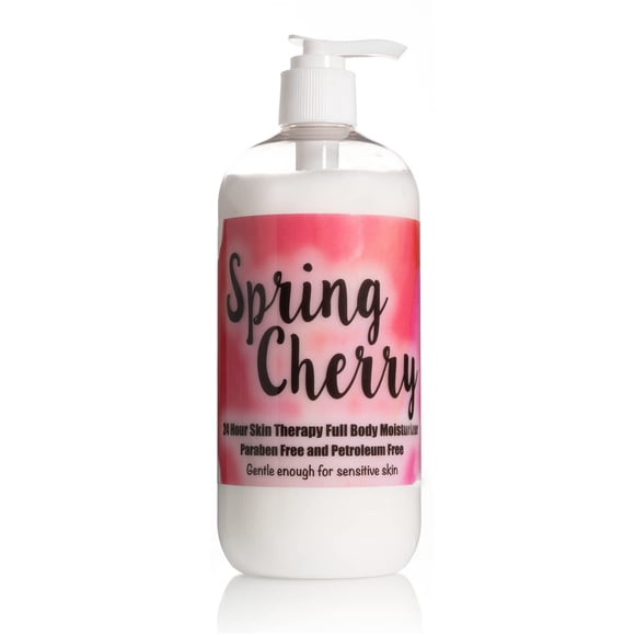 The Lotion Company Loción para terapia de piel 24 horas Cereza de primavera 16 onzas