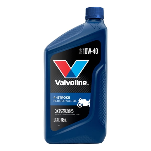 Valvoline 4-Stroke Motorcycle Conventional 10W-40 Motor Oil 1 Quart